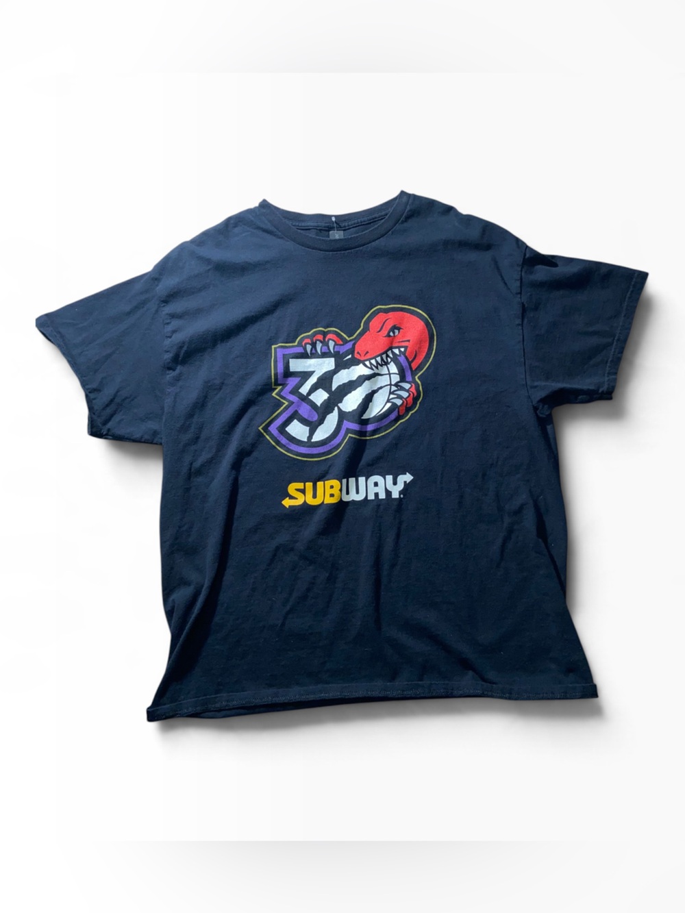Mens Raptors Graphic Tee with Subway Logo